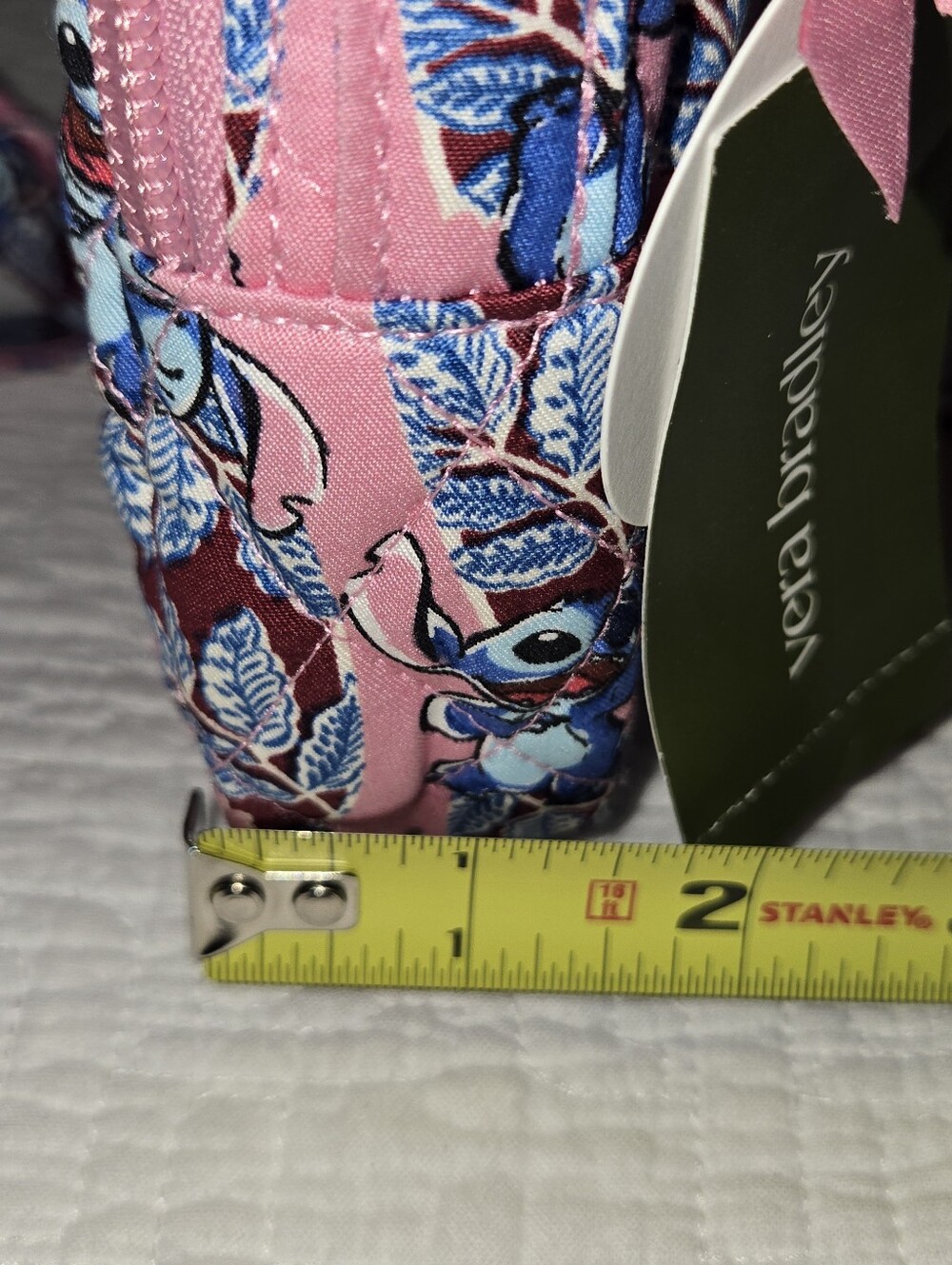 Vera Bradley Pink Disney Stitch Quilted Crossbody Bag, 4 Pockets - Picture 10 of 10
